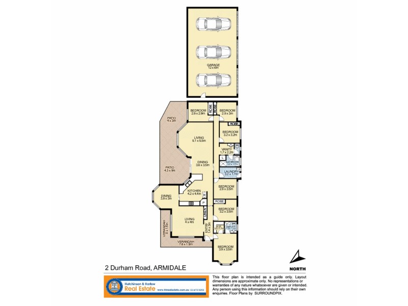 2 Durham Road, Armidale NSW 2350 Floorplan