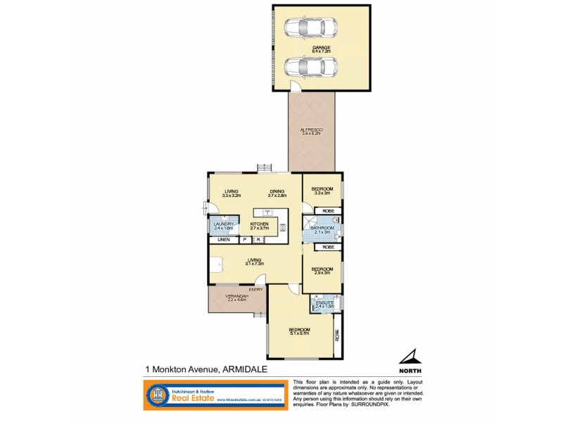 1 Monkton Avenue, Armidale NSW 2350 Floorplan