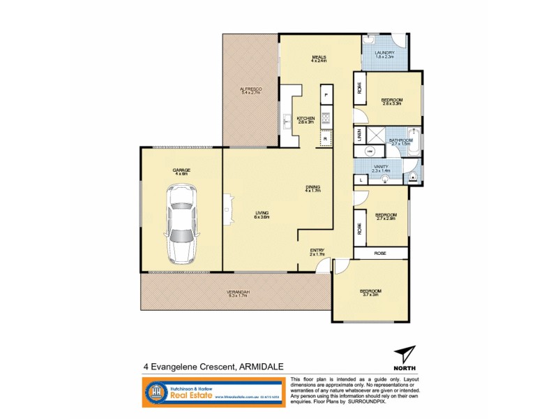 4 Evangelene Crescent, Armidale NSW 2350 Floorplan