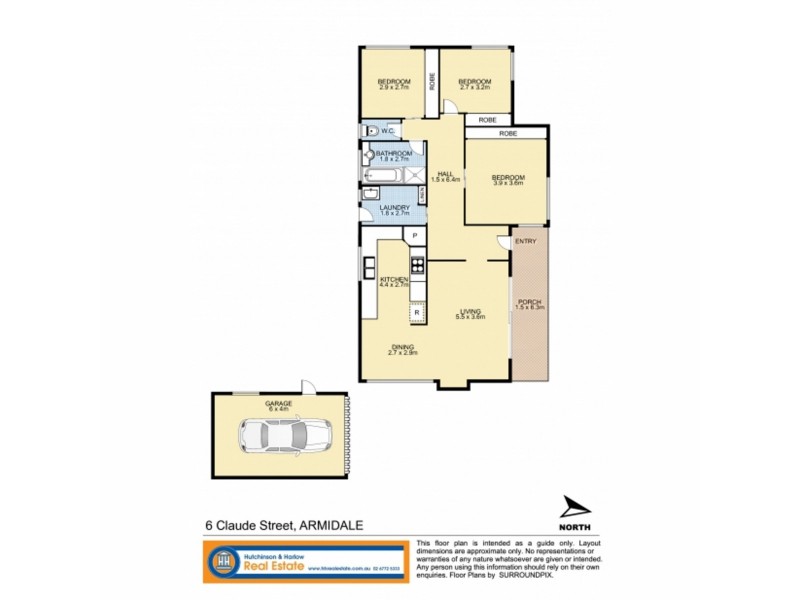 6 Claude Street, Armidale NSW 2350 Floorplan