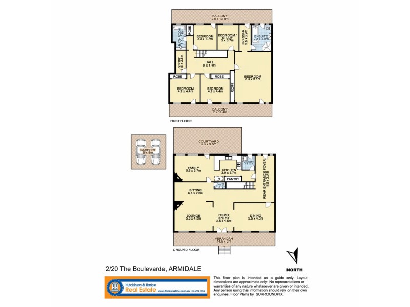 2/20 The Boulevarde, Armidale NSW 2350 Floorplan