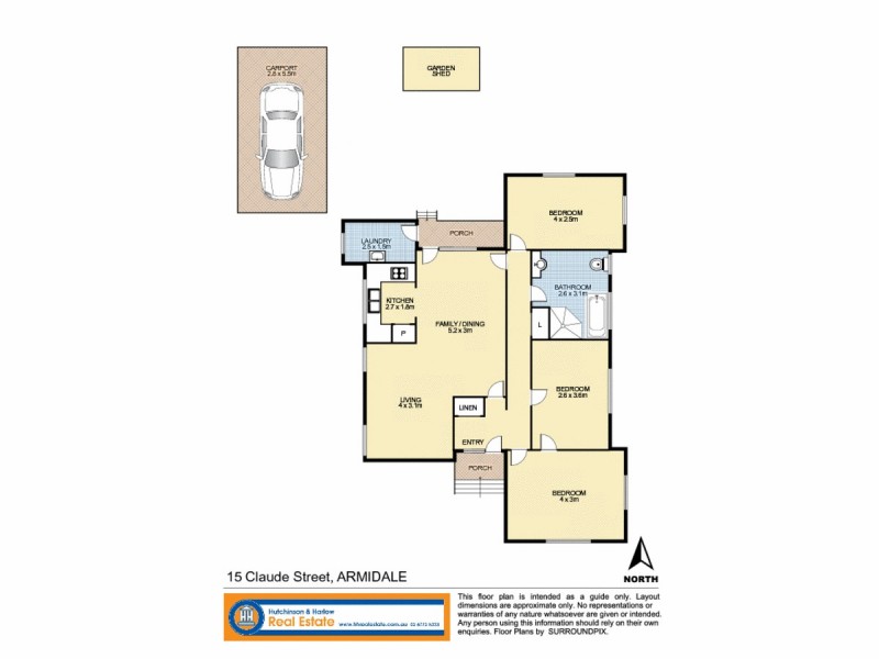15 Claude Street, Armidale NSW 2350 Floorplan