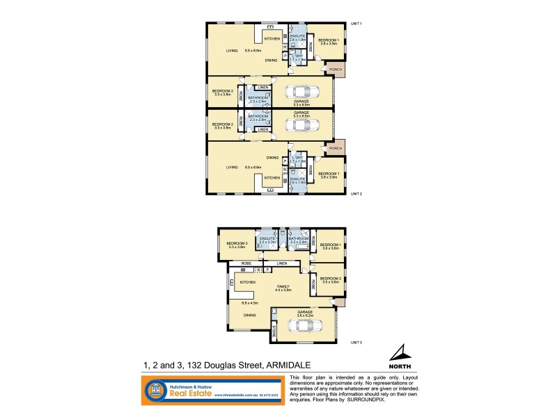 1, 2 & 3/132 Douglas Street, Armidale NSW 2350 Floorplan