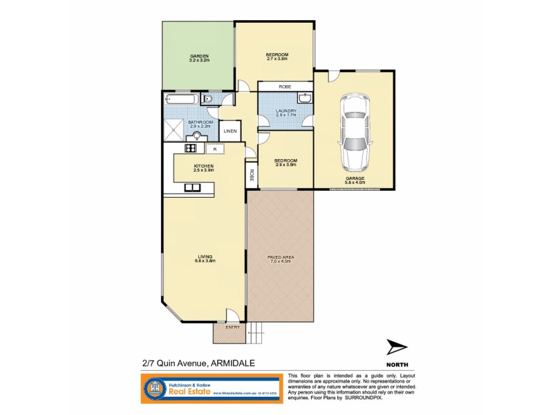 2/7 Quin Avenue, Armidale NSW 2350 Floorplan