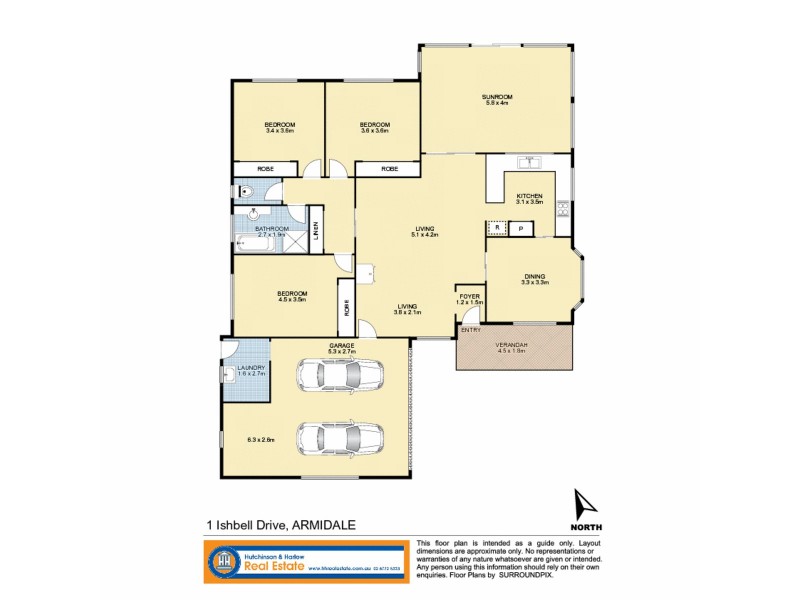1 Ishbell Drive, Armidale NSW 2350 Floorplan