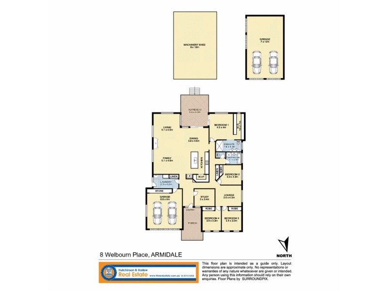 8 Welbourn Place, Armidale NSW 2350 Floorplan