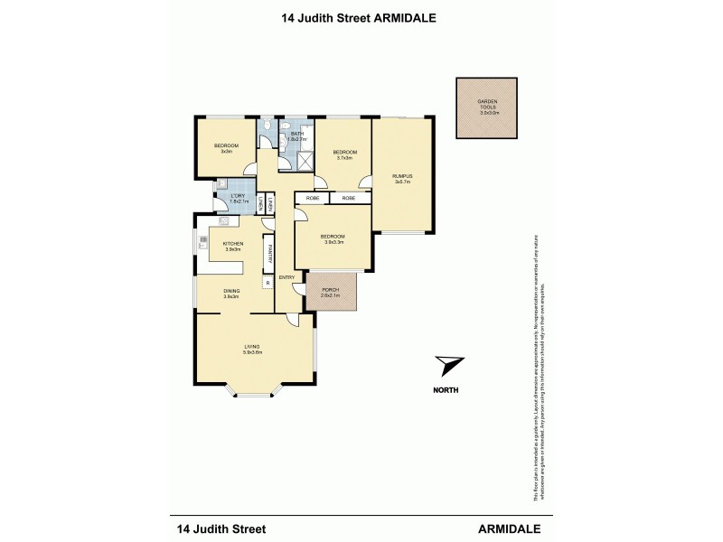 14 Judith Street, Armidale NSW 2350 Floorplan