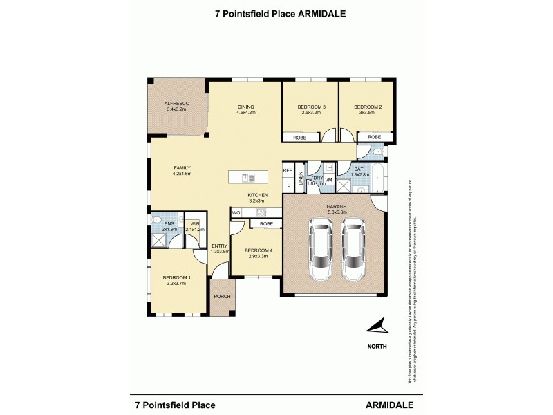 7 Pointsfield Place, Armidale NSW 2350 Floorplan