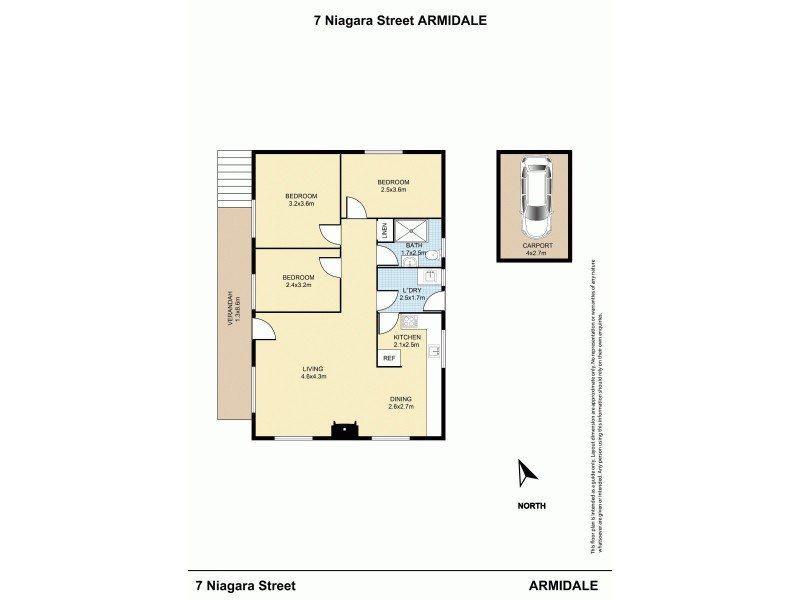 7 Niagara Street, Armidale NSW 2350 Floorplan