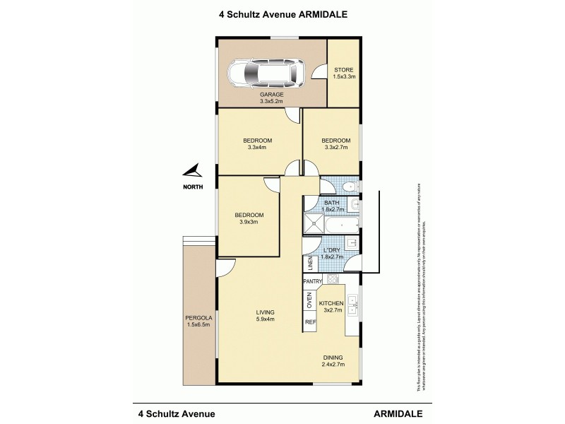 4 Schultz Avenue, Armidale NSW 2350 Floorplan