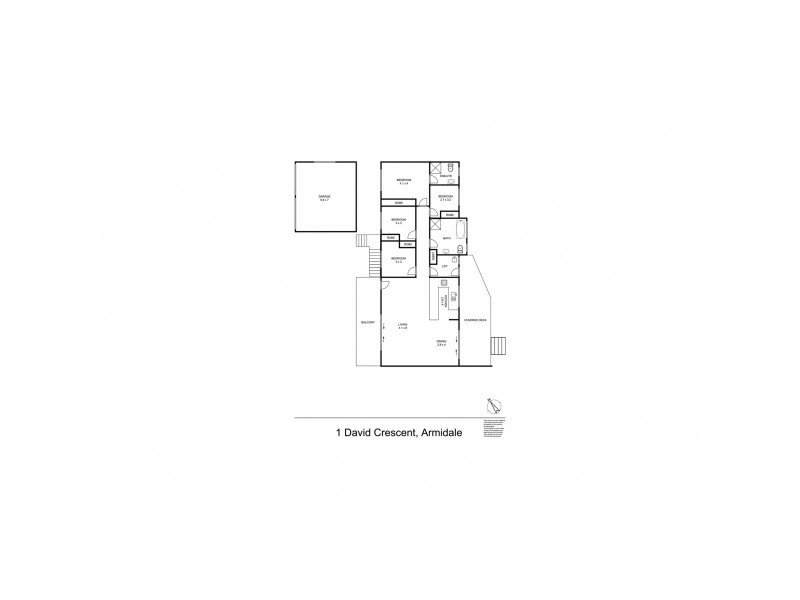 1 David Crescent, Armidale NSW 2350 Floorplan