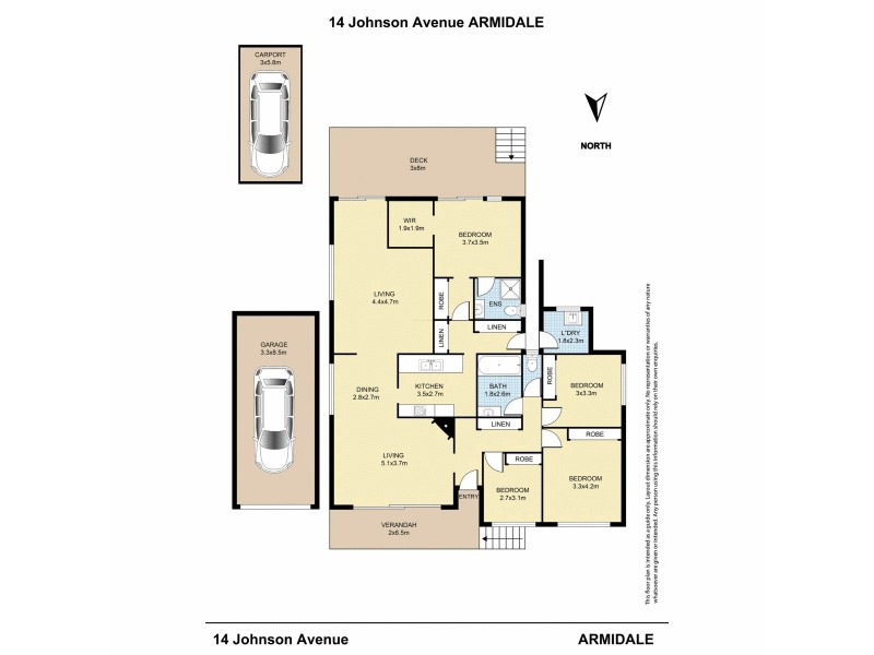 14 Johnson Avenue, Armidale NSW 2350 Floorplan