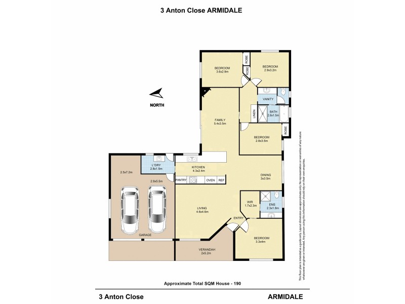 3 Anton Close, Armidale NSW 2350 Floorplan
