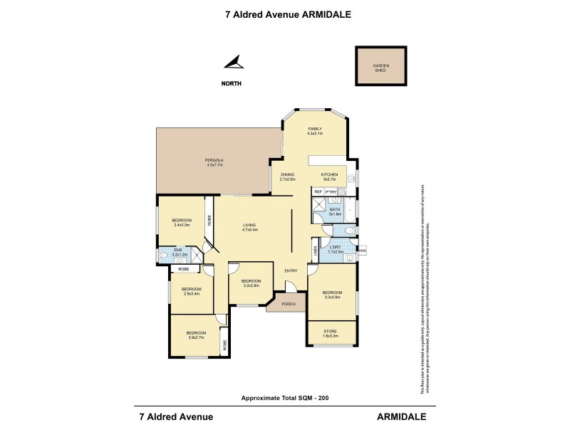 7 Aldred Avenue, Armidale NSW 2350 Floorplan