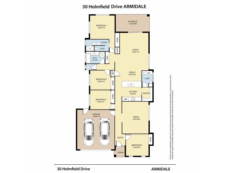 30 Holmfield Drive, Armidale NSW 2350 Floorplan