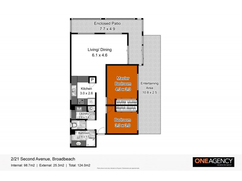 2/21 Second Avenue, Broadbeach QLD 4218 Floorplan
