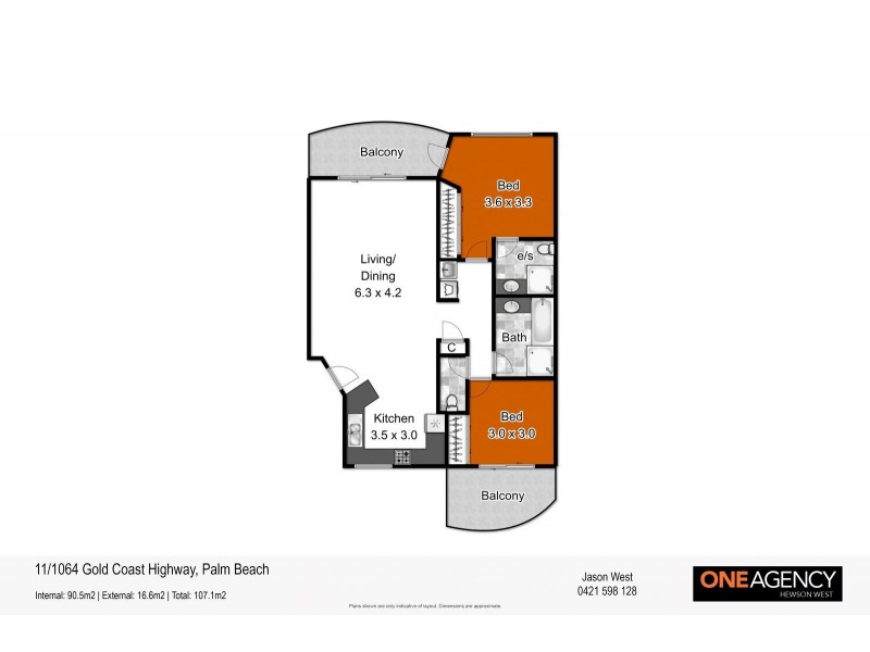 11/1064 Gold Coast Highway, Palm Beach QLD 4221 Floorplan