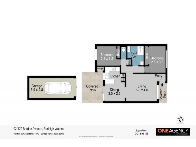 92/170 Bardon Avenue, Miami QLD 4220 Floorplan