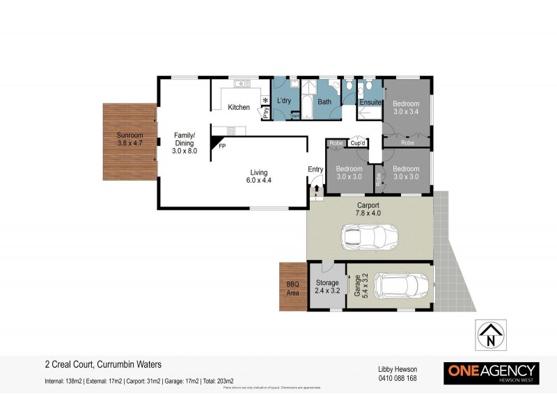 2 Creal Court, Currumbin Waters QLD 4223 Floorplan
