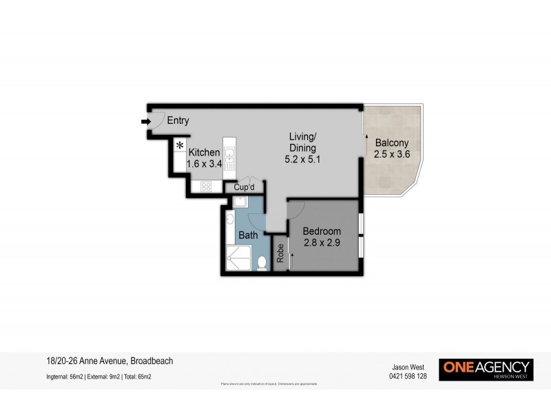 18/22 – 26 Anne Avenue, Broadbeach QLD 4218 Floorplan