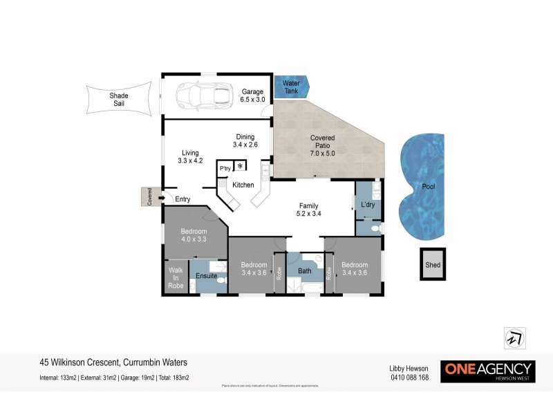 45 Wilkinson Crescent, Currumbin Waters QLD 4223 Floorplan