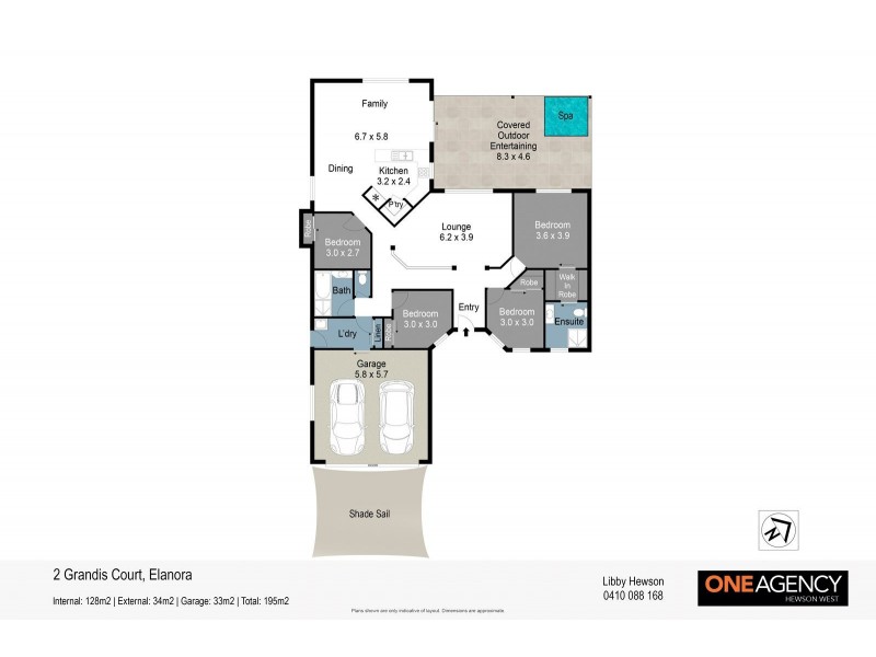 2 Grandis Court, Elanora QLD 4221 Floorplan