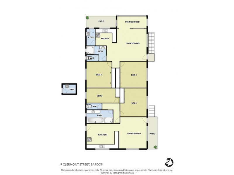 9 Clermont Street, Bardon QLD 4065 Floorplan