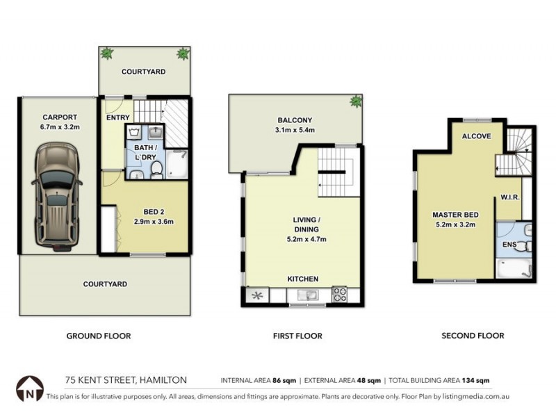 75 Kent Street, Hamilton QLD 4007 Floorplan