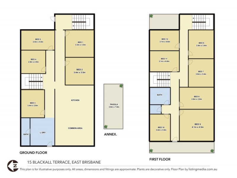 15 Blackall Terrace, East Brisbane QLD 4169 Floorplan