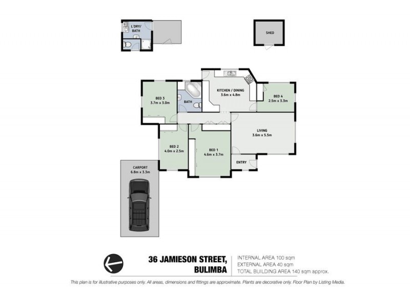 36 Jamieson Street, Bulimba QLD 4171 Floorplan