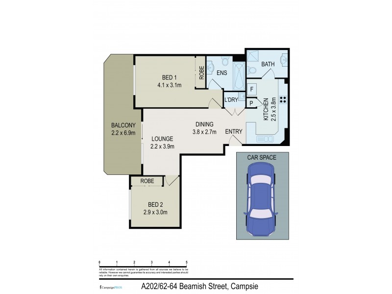 A202/62-64 Beamish Street, Campsie NSW 2194 Floorplan