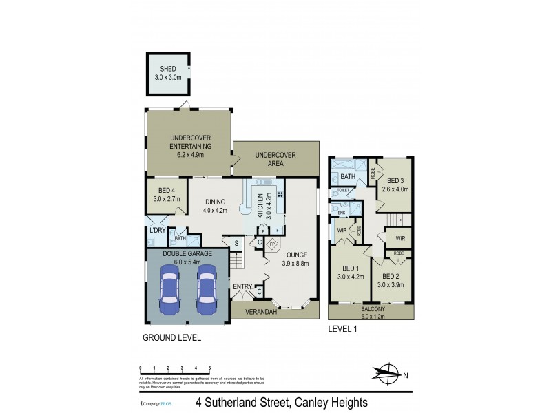 4 SUTHERLAND STREET, Canley Heights NSW 2166 Floorplan