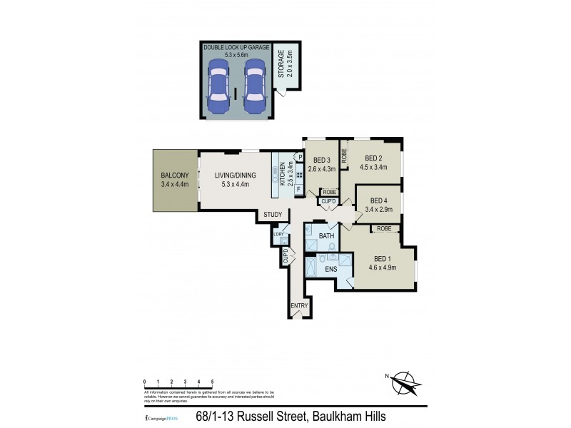 68/1-13 Russell Street, Baulkham Hills NSW 2153 Floorplan