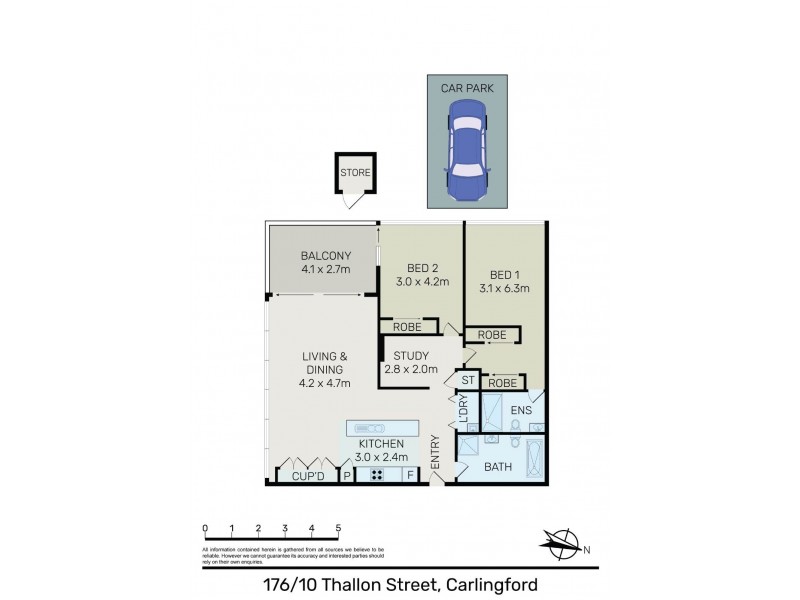 176/10 Thallon Street, Carlingford NSW 2118 Floorplan