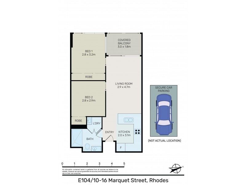 E104/10-16 Marquet St, Rhodes NSW 2138 Floorplan