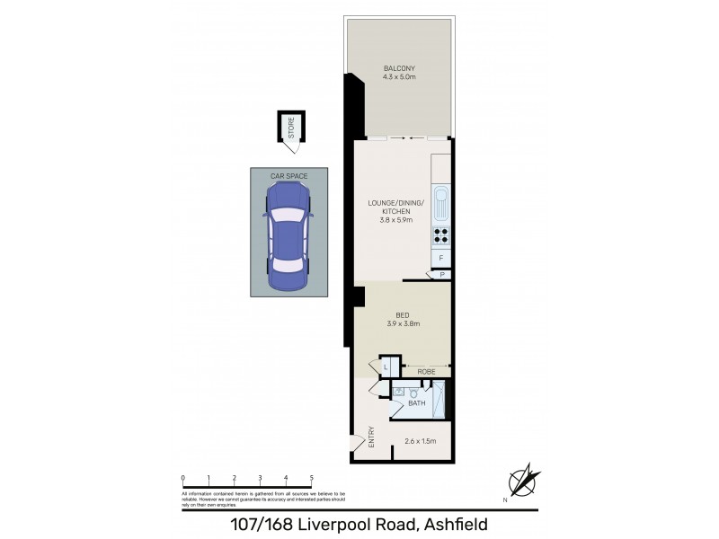 107/168 LIVERPOOL ROAD, Ashfield NSW 2131 Floorplan