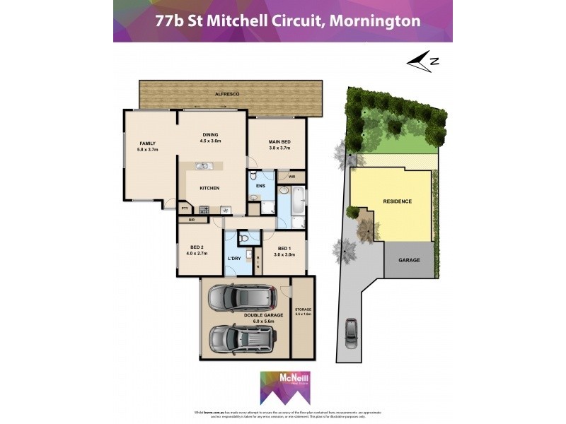 77B St Mitchell Circuit, Mornington VIC 3931 Floorplan