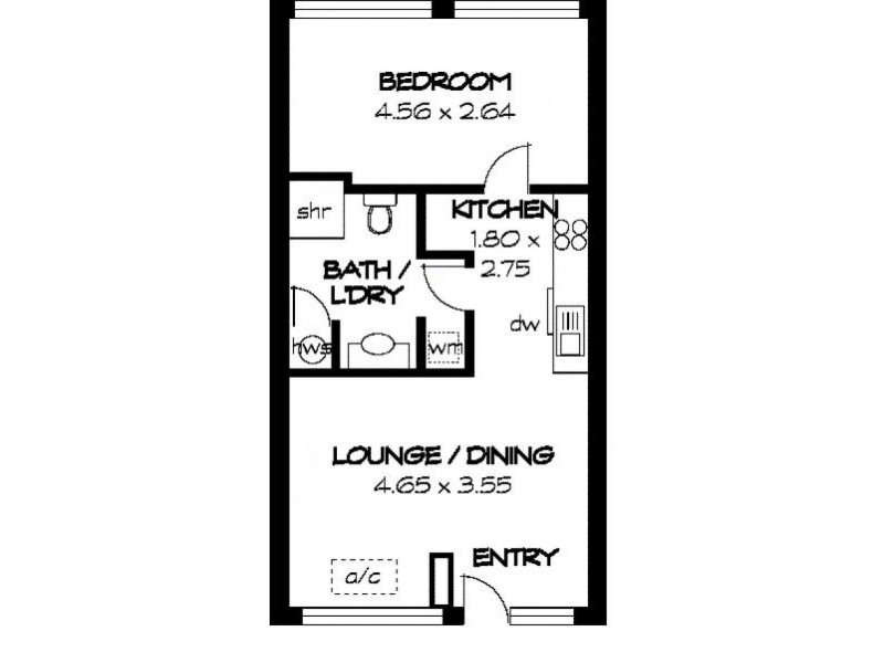 205/281-286 North Terrace, Adelaide SA 5000 Floorplan