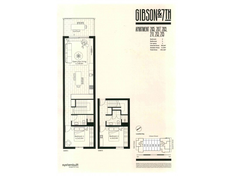 205/59 Gibson Street, Bowden SA 5007 Floorplan