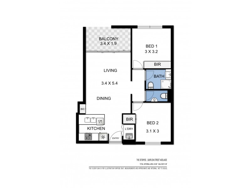 308/16-20 Surflen Street, Adelaide SA 5000 Floorplan