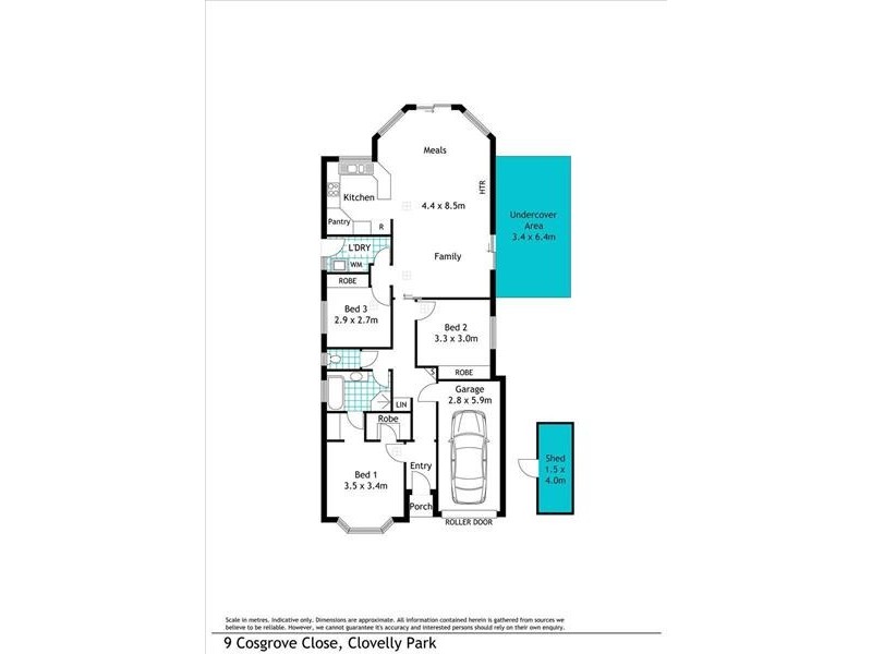 9 Cosgrove Terrace, Clovelly Park SA 5042 Floorplan
