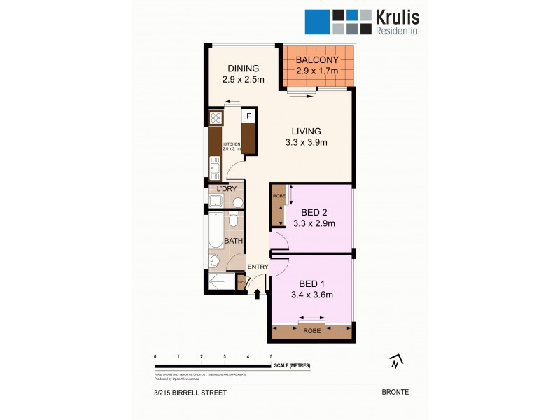 Unit 3/ 215 Birrell Street, Bondi NSW 2026 Floorplan