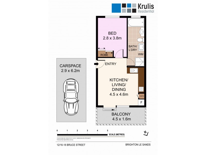 12/ 16-18 Bruce Street, Brighton-le-sands NSW 2216 Floorplan