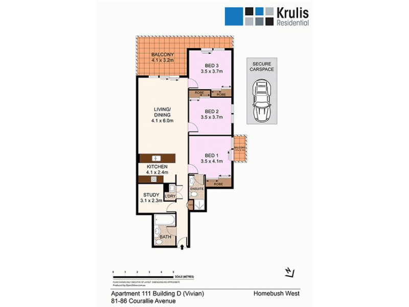 111/81-86 Courallie Avenue, Homebush West NSW 2140 Floorplan