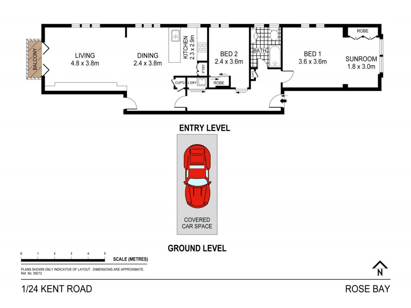 1/24 Kent Road, Rose Bay NSW 2029 Floorplan