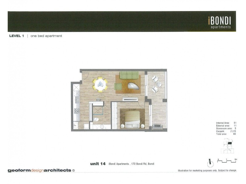14/170 Bondi Road, Bondi NSW 2026 Floorplan