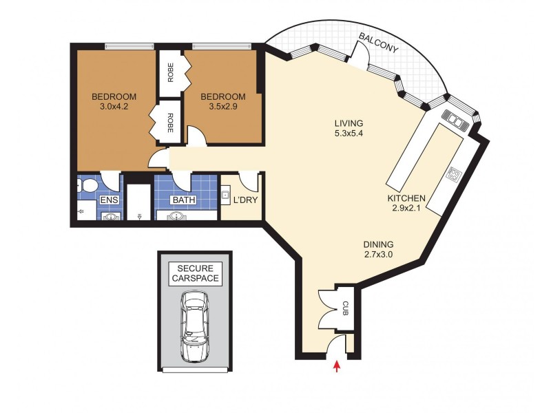 Level 11/11G/153 Bayswater Road, Rushcutters Bay NSW 2011 Floorplan