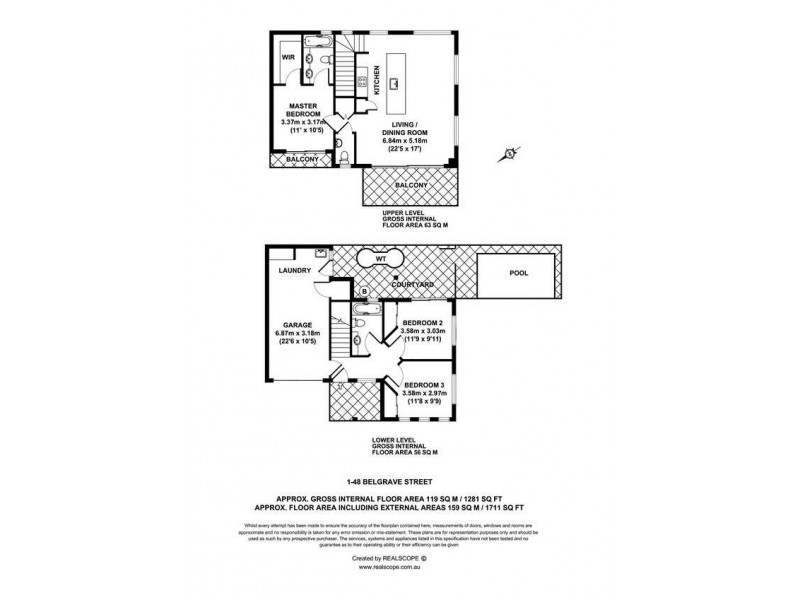 1/48 Belgrave Street, Balmoral QLD 4171 Floorplan