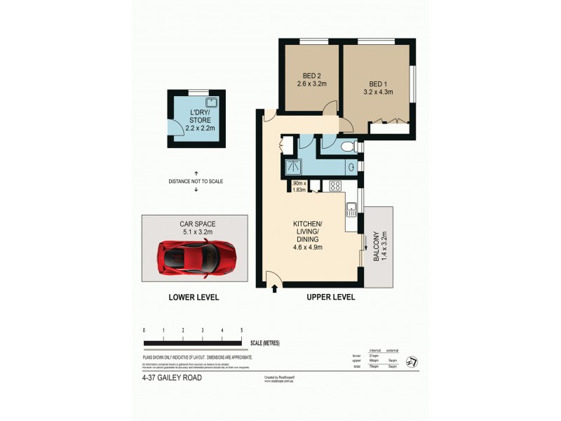 4/37 Gailey Road, St Lucia QLD 4067 Floorplan