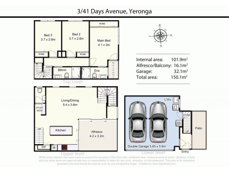 3/41 Days Avenue, Yeronga QLD 4104 Floorplan